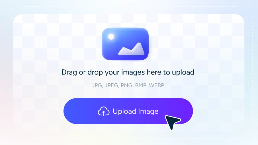 interface de téléchargement d'images vers l'extension d'image IA d'aiease
