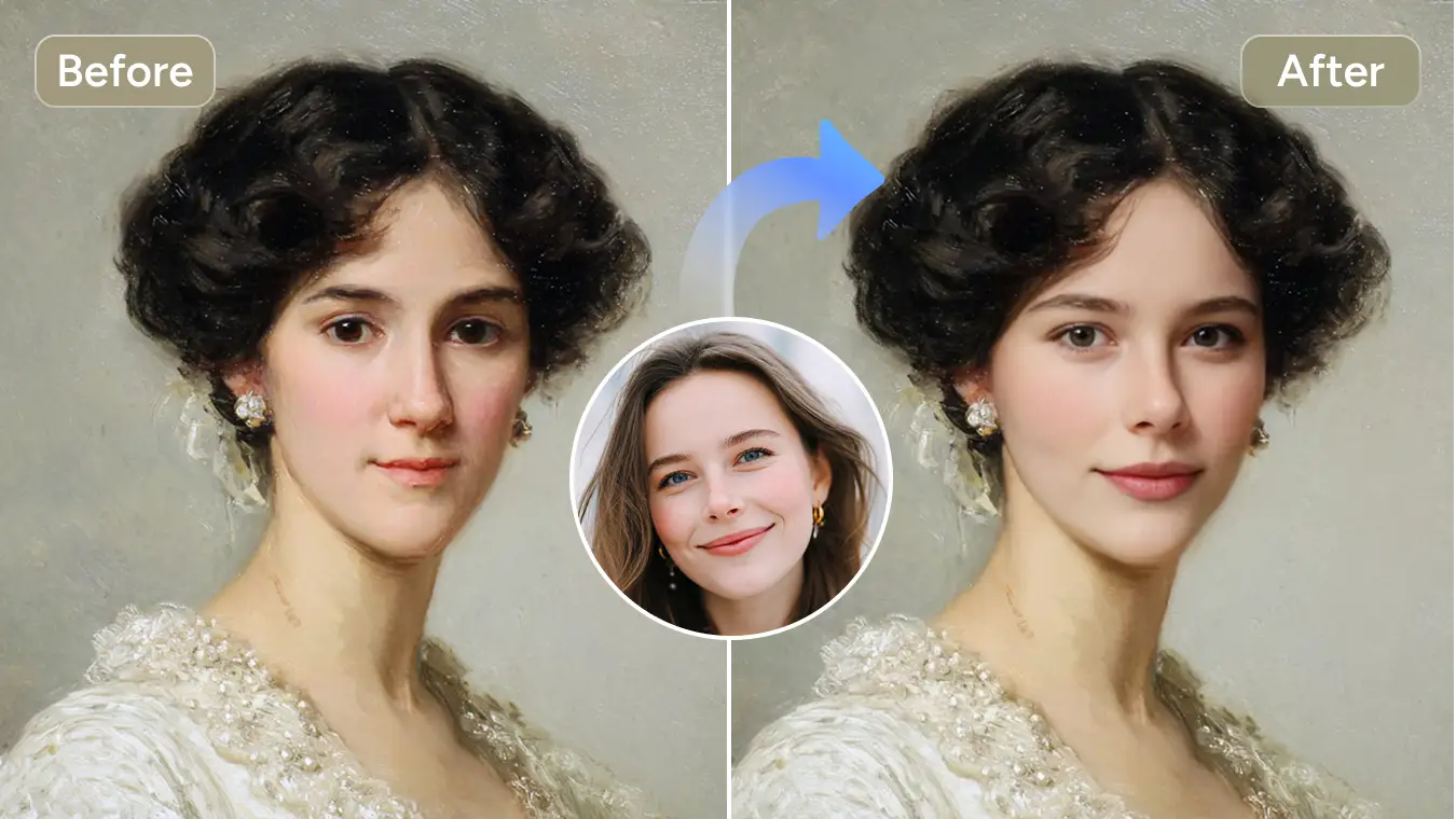 Kostenloser Online KI Face Swap | Flawless Face Swapping - AI Ease, image size:1350x760