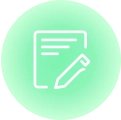 gradient green text based editing icon