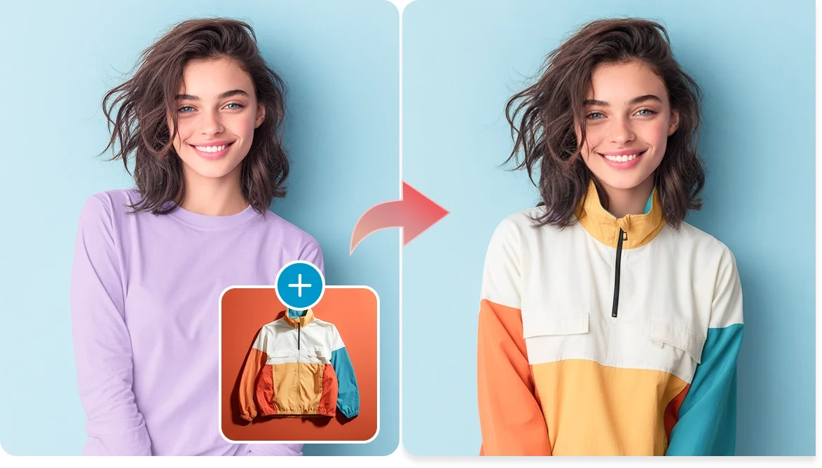 virtual try on clothes in pictures using Flux Kontext AI